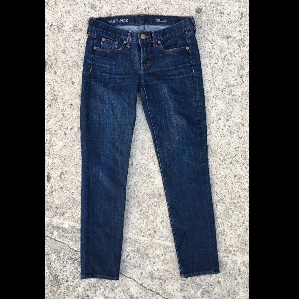 New J.Crew toothpick ankle jeans. Sz 26